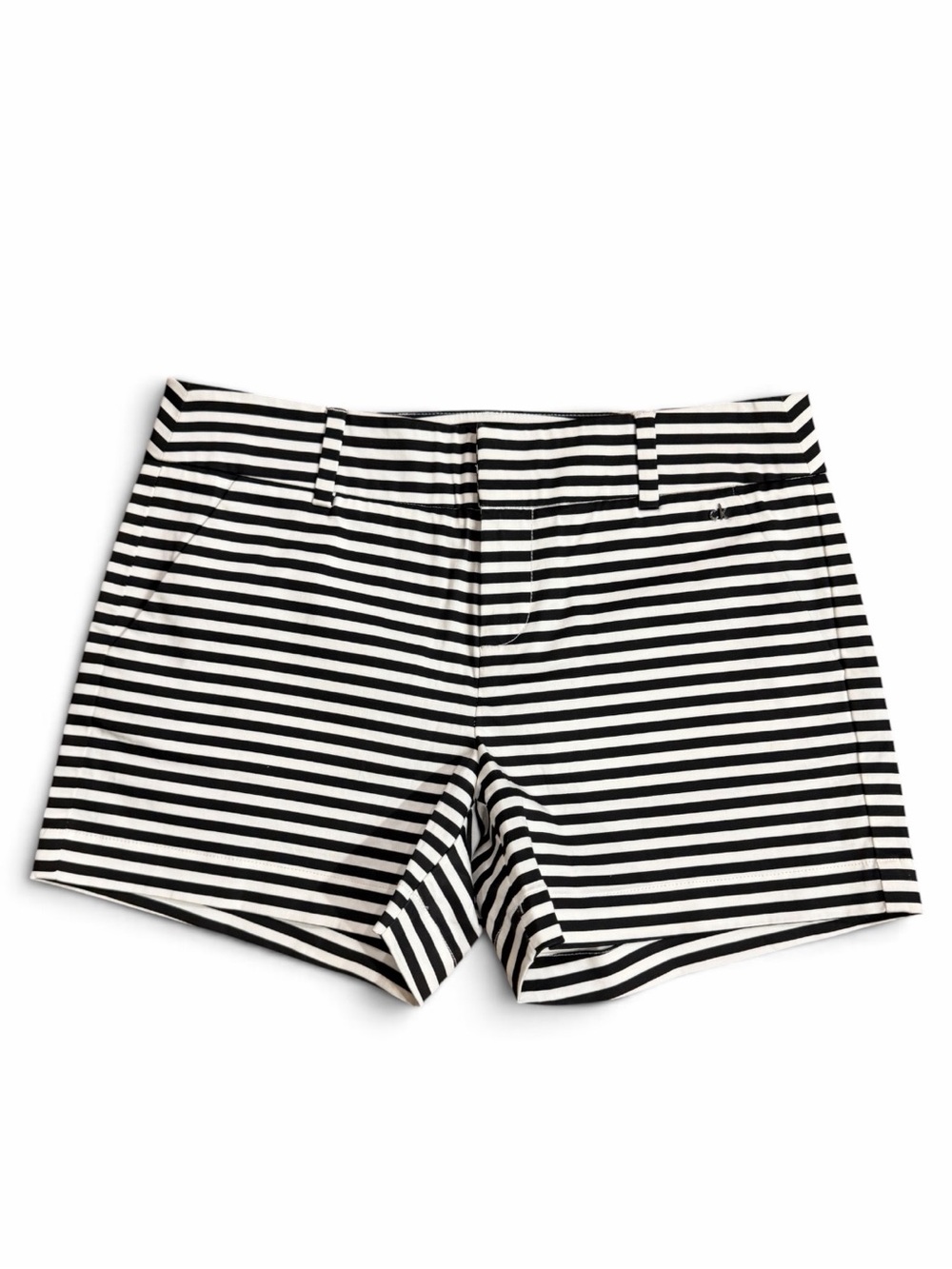 CALVIN KLEIN Striped Black & White Women’s Shorts - Size Small